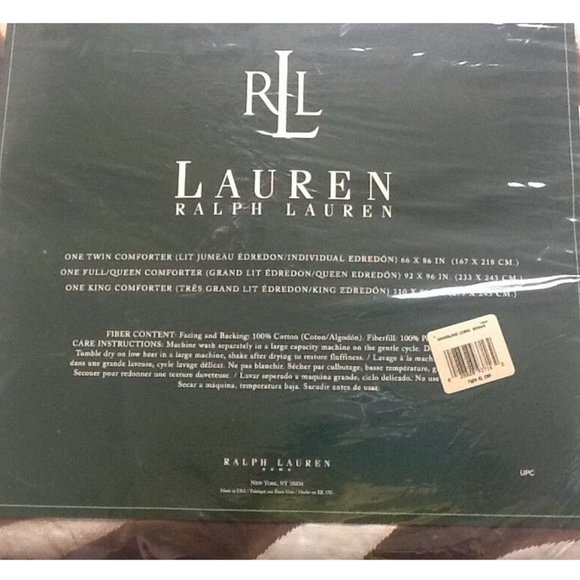 Ralph Lauren Zanzibar Grassland Zebra 100% Cotton 66x86 inch TWIN Bed Comforter - Picture 7 of 8